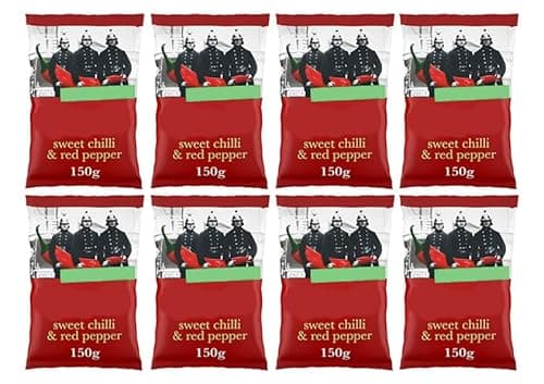 Image of Sweet Chilli & Red Pepper Sharing Crisps, 150g, Gluten Free, Suitable for VegetariansPack Of 8