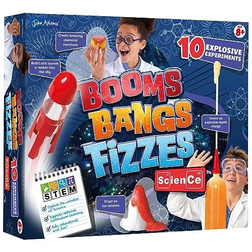 Image of John Adams | Booms Bangs Fizzes: 10 Explosive Experiments | Kids Science | STEM/ STEAM | Ages 8+
