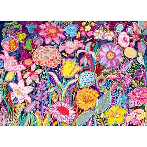 Image of HUADADA Jigsaw Puzzles for Adults 1000 Piece Challenging Game Toys, Impossible Puzzle,1000 Piece Jigsaw Puzzles for Adults Family Decoration Puzzle-Art Flowers