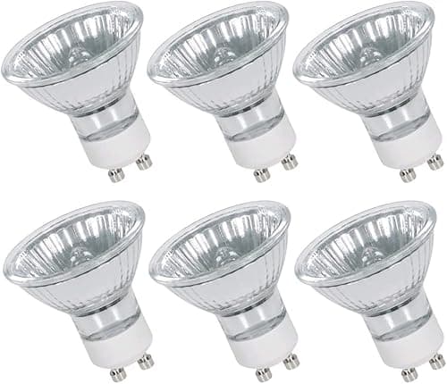 Image of Comyan GU10 Halogen Bulbs 50W 230V Halogen Spotlight Bulbs 450lm 2800K Warm White 40° Beam Angle 2 Pin GU10 Bulb Dimmable - 6Pack