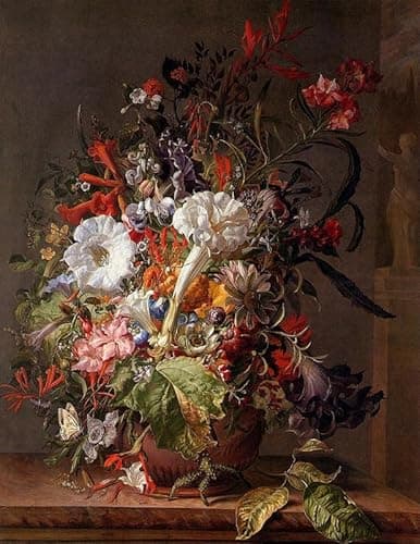 Image of Unicorn Posters A4 POSTER (11.8/8.3 inch) (30/21 cm) - Ruysch Rachel Still Life 4 Sun