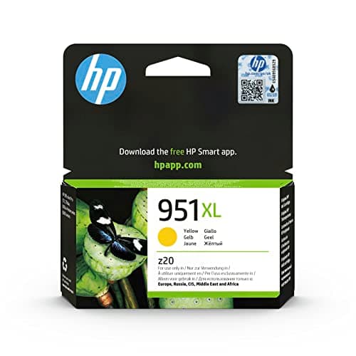 Image of HP 951XL High Yield Yellow Original Ink Cartridge (CN048AE ) - Works with HP OfficeJet Pro 251, 276, 8100, 8600, 8610, 8616, 8620, 8640, 276dw