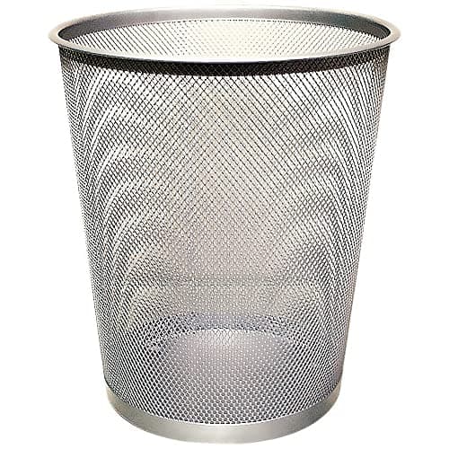 Image of Q-Connect Waste Basket Mesh 18 Litre Silver KF00849