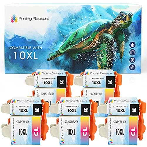 Image of 10 XL (5 SETS) Compatible 10B & 10C Ink Cartridges for Kodak ESP 3 5 7 9 3200 3250 5000 5100 5200 5210 5250 5300 5500 6100 6150 7200 7250 9200 9250 Hero 6.1 7.1 9.1 - Black/Colour, High Capacity