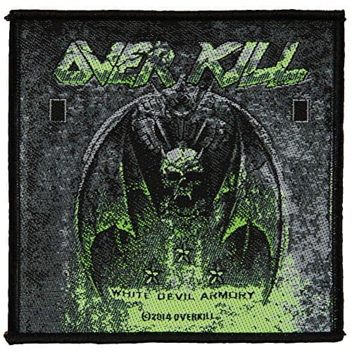 Image of OVERKILL - Patch Aufnäher - White devil armory 10x10cm
