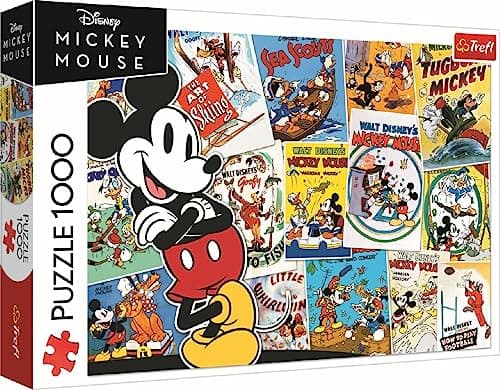Image of Trefl Mickey World - 1000 Piece Jigsaw Puzzles for Adults & Children Aged 12+ Mickey Mouse Collage Puzzle