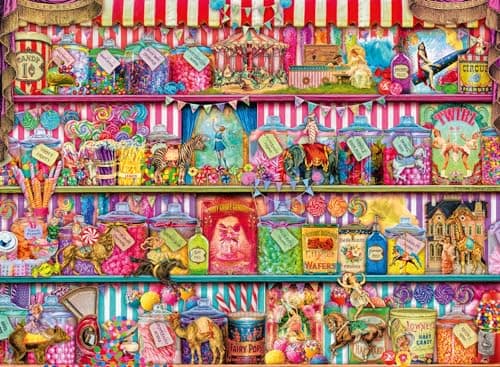 Image of Ravensburger The Sweet Shop 500 Piece Jigsaw Puzzle for Adults and Kids Age 10 Years Up