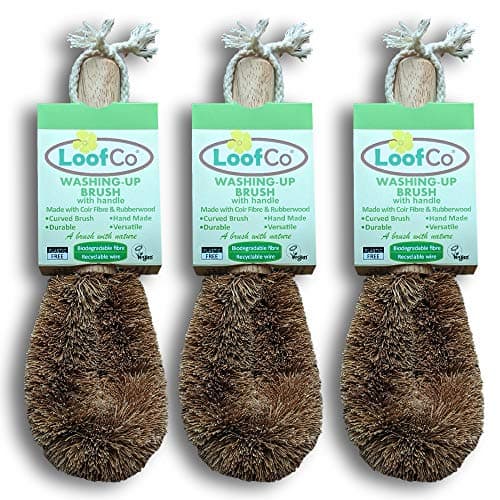 Image of LoofCo Washing-Up Brush with Handle SET OF 3