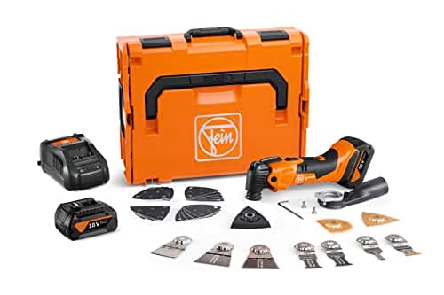 Image of FEIN Oscillating Multi Tool AMPShare AMM 500 Plus AS TOP 18V AMPSHARE BL Cordless Multitool with 2 X 4.0 AH Batteries, Charger, 31 Accessories in Storage Case 71293861240