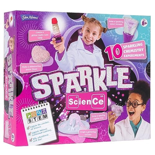 Image of John Adams | Sparkle Science: 10 Sparkly Chemistry Experiments | Kids Science | STEM/STEAM | Ages 8+