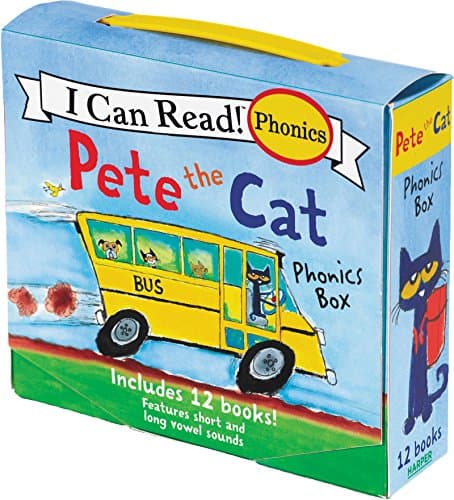 Image of Pete The Cat Phonics Box: Includes 12 Mini-Books Featuring Short and Long Vowel Sounds (I Can Read Phonics)