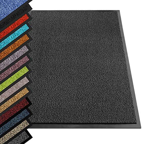 Image of etm Dirt Trapper Door Mat Entrance Mat SKY (Anthracite/Mottled, 40 x 60 cm) Indoor & Outdoor Doormat, Washable Front Door Mat Non-Slip Backing Super Absorbent Floor Mat Entrance Rug Barrier Mat