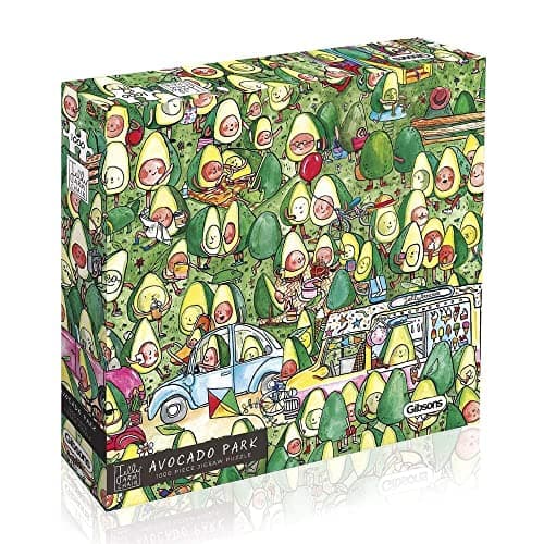 Image of Avocado Park 1000 Piece Jigsaw Puzzle | Sustainable Puzzle for Adults | Premium 100% Recycled Board | Great Gift for Adults | Gibsons Games