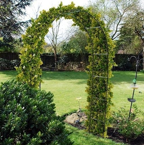 Image of OnlineDiscountStore 2.4M STEEL GARDEN ROSE ARCH FOR CLIMBING PLANTS TRELLIS