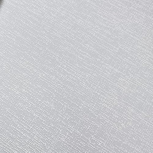 Image of SOPHIE LAURENCE Plain Grey Textured Wallpaper - Heavy Duty Embossed Thick Linen Effect Free Match - Wallpaper for Bedroom Adults (Full Roll, Grey, White)