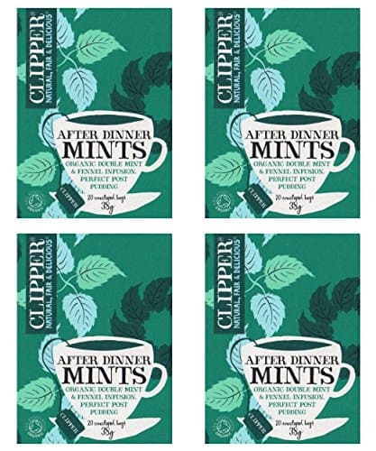Image of (4 PACK) - Clipper After Dinner Mints - Double Mint & Fennel | 20 Ba x 6 Bags...