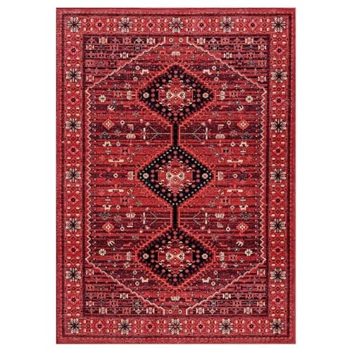 Image of Classic Home Store Oriental Rug or Runner Traditional Living Room Vintage Elegant Machine Washable Mat Shiraz 170cm x 120cm