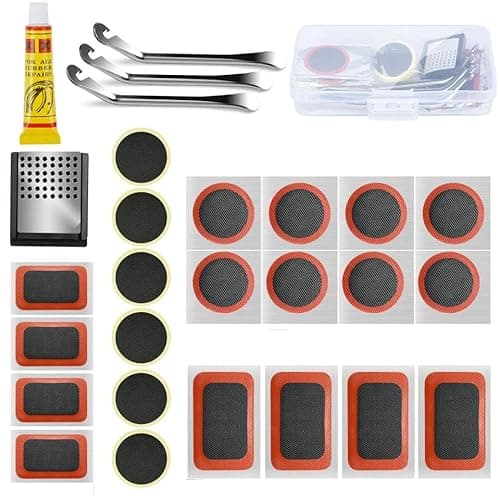 Image of Sukudon Puncture Repair kit Bicycle Repair Kit, practical Puncture Repair Kit, Bike Tyre Repair Kit, Bicycle Repair Kit for emergencies