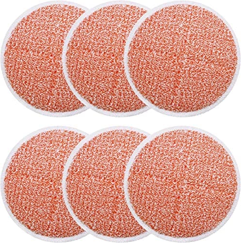 Image of BeiLan 6 Pack Spinwave Mop Pads Replacement Set Compatible with Bissell Spinwave 2124 2039 Series: Heavy Scrub Pads
