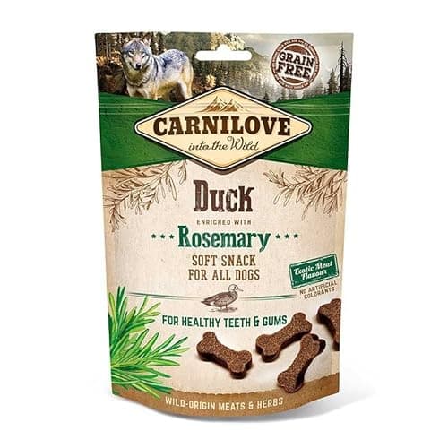 Image of Carnilove Canine Snack Semi Wet Duck Rosemary Box 10 x 200 g 2000 g