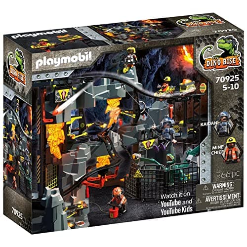 Image of Playmobil Dino Rise Dino Mine 366-Piece Building Set for Ages 5+ (70925)