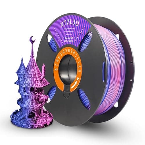 Image of Rapid PETG Filament 1.75mm Blue Rose-Red 1KG, High Speed Up to 600mm/s 3D Printer Filament Dimensional Accuracy +/- 0.02 mm, 1kg Cardboard Spool(2.2lbs) Fits for Most FDM 3D Printers