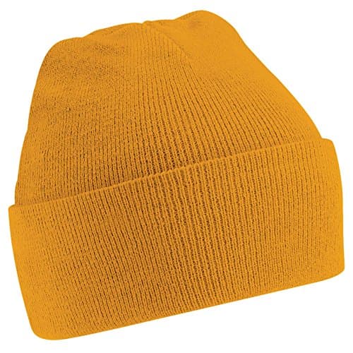 Image of Beechfield Unisex Knitted hat Baseball Cap, Gold (Mustard), One Size