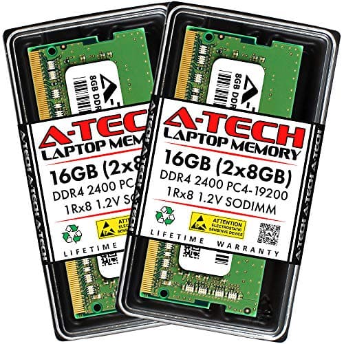 Image of A-Tech 16GB Kit (2x8GB) RAM Replacement for Crucial CT2K8G4SFS824A | DDR4 2400 MHz PC4-19200 1Rx8 1.2V SODIMM 260-Pin Non-ECC Memory Modules