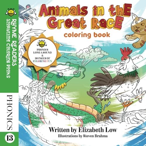 Image of Animals in the Great Race Coloring Book (Rhyme Readers: Storytime Coloring Books)