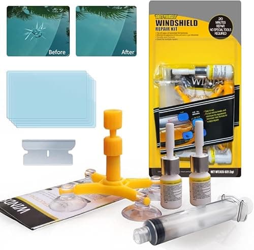Image of Manelord Car Windscreen Repair Kit for Auto Windshield Chips and Cracks Repair