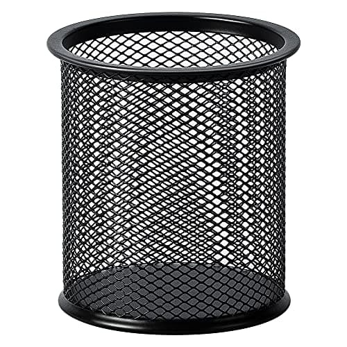 Image of Amazon Basics Wire Mesh Pen Cup, Black