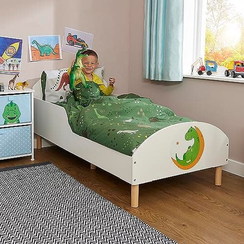 Image of Liberty House Toys Kids Toddler Bed, Dinosaur
