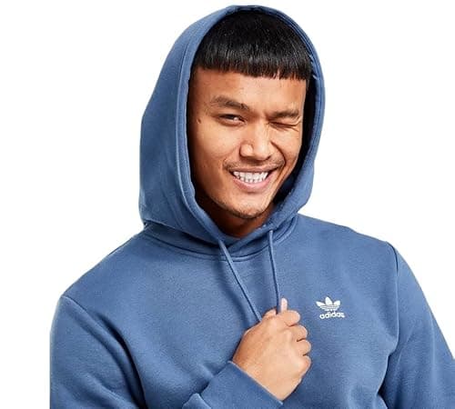 Image of adidas Trefoil Essential HS1011 Hoodie Blue UK-XS