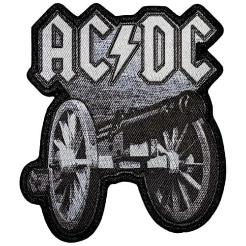 Image of AC/DC for Those About to Rock Iron On Patch (One Size) (Black/Grey)