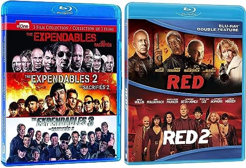 Image of The Expendables 1-3 and Red: 4 Movie Action Blu-ray Collection