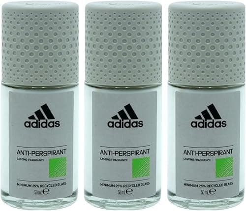 Image of 3 x 50ml Adidas 6 in 1 Anti Perspirant Roll On for Men