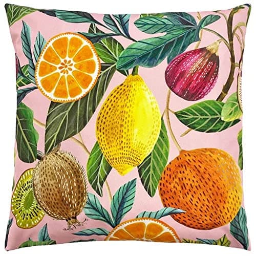 Image of furn. Evans Lichfield Citrus Outdoor Cushion Cover, Multi, 43 x 43cm, CITRUS/CC5/MUL