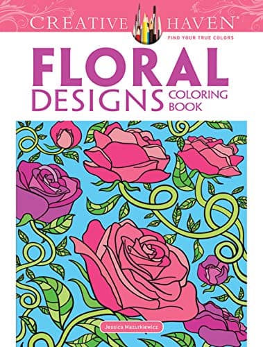 Image of Dover Children's Creative Haven Floral Designs Coloring Book
