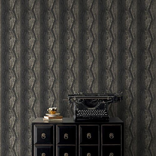 Image of Boutique Charcoal Vermeil Stripe Luxury Wallpaper