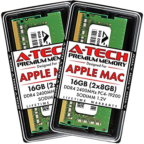 Image of A-Tech Components 16GB (2x8GB) RAM for Apple iMac 2017 (27 inch Retina 5K & 21.5 inch Retina 4K) | DDR4 2400MHz SODIMM PC4-19200 1.2V 260-Pin SO-DIMM Memory Upgrade Kit