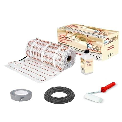 Image of BeWarm Electric Underfloor Heating Kit, 200w Sticky Mat, 4m2
