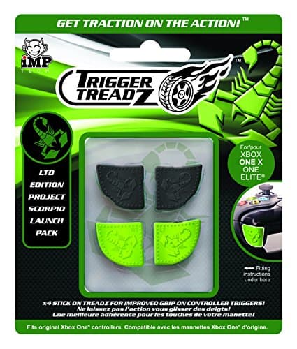 Image of Trigger Treadz: Ltd Edition Project Scorpio (4 Pack) [Black/Green] /Xbox One