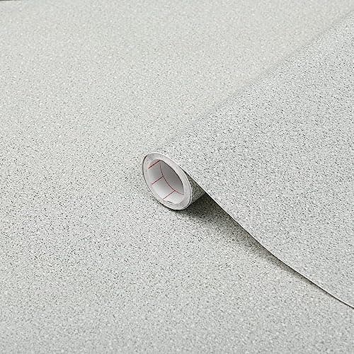 Image of d-c-fix vinyl wrap Sabbia light gray stone effect 45 cm x 2 m - sticky back plastic roll for furniture, kitchen & cupboards - contact paper sticker self adhesive film