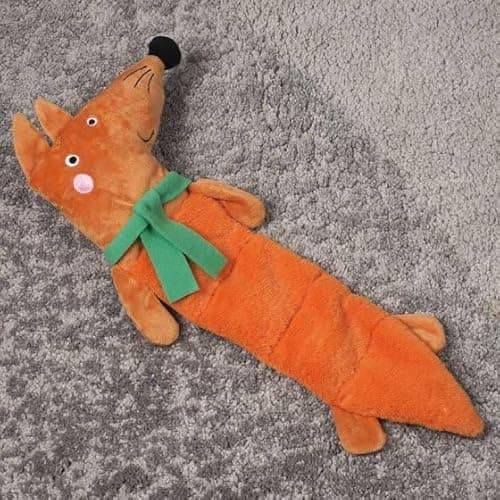 Image of Zoon Forest Friends Multisqueak Playpals – Plush Dog Toys with Multiple Squeakers for Engaging Playtime (50 x 20 cm, Fox)