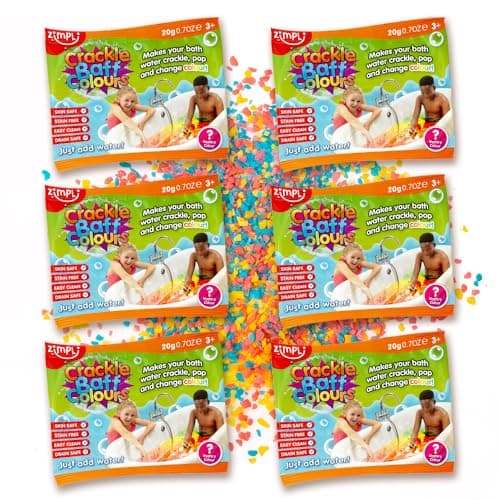Image of ZIMPLI 6 x Crackle Value Pack, Crackle, Pop & Change Colour, Children's Party Bag Fillers, Kids Favours, Goody Bags, Pass the Parcel Gifts