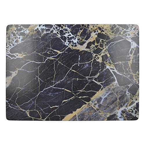 Image of Creative Tops 'Navy Marble' Premium Large Cork-Backed Placemats, 40 x 29 cm - Navy Blue (Set of 4)
