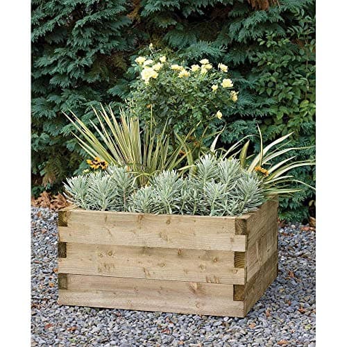 Image of Forest Garden Caledonian Square Raised Bed 90 x 90 cm Wooden Planter