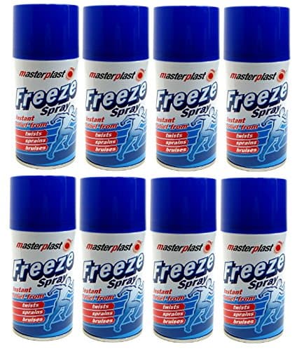 Image of MASTER PLAST 150ML 8PACK FREEZE SPRAY INSTANT INJURY RELIEF SOOTHES TWIST SPRAINS MUSCLE PAIN