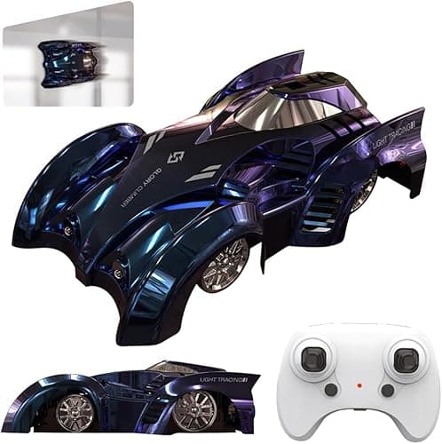 Image of OBEST Remote Control Car Wall Climbing Vehicle, 360° Rotation Wall Climbing Car, Electric Zero Zero Gravity Drift RC Vehicle with Cool Lights, Gift Kids Toys for Boys and Girls