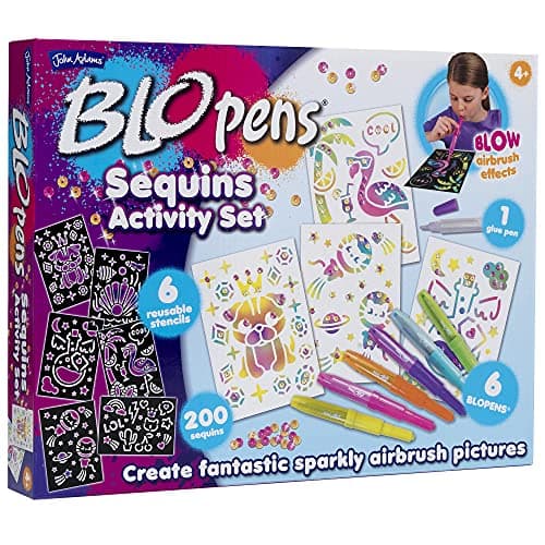 Image of John Adams BLOPENS Sequins Activity Set, Multicolor, 11099, A4
